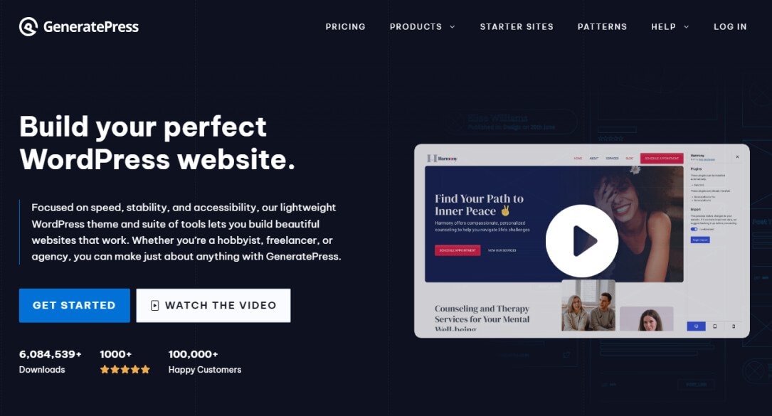 GeneratePress - best SEO WordPress theme